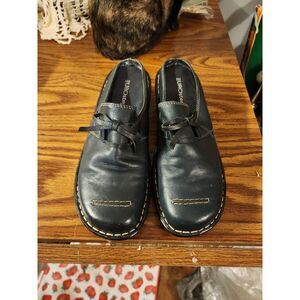 EUROstep Womens‎ "Mariah" Size 7 Black Leather Slip On Comfort Shoe